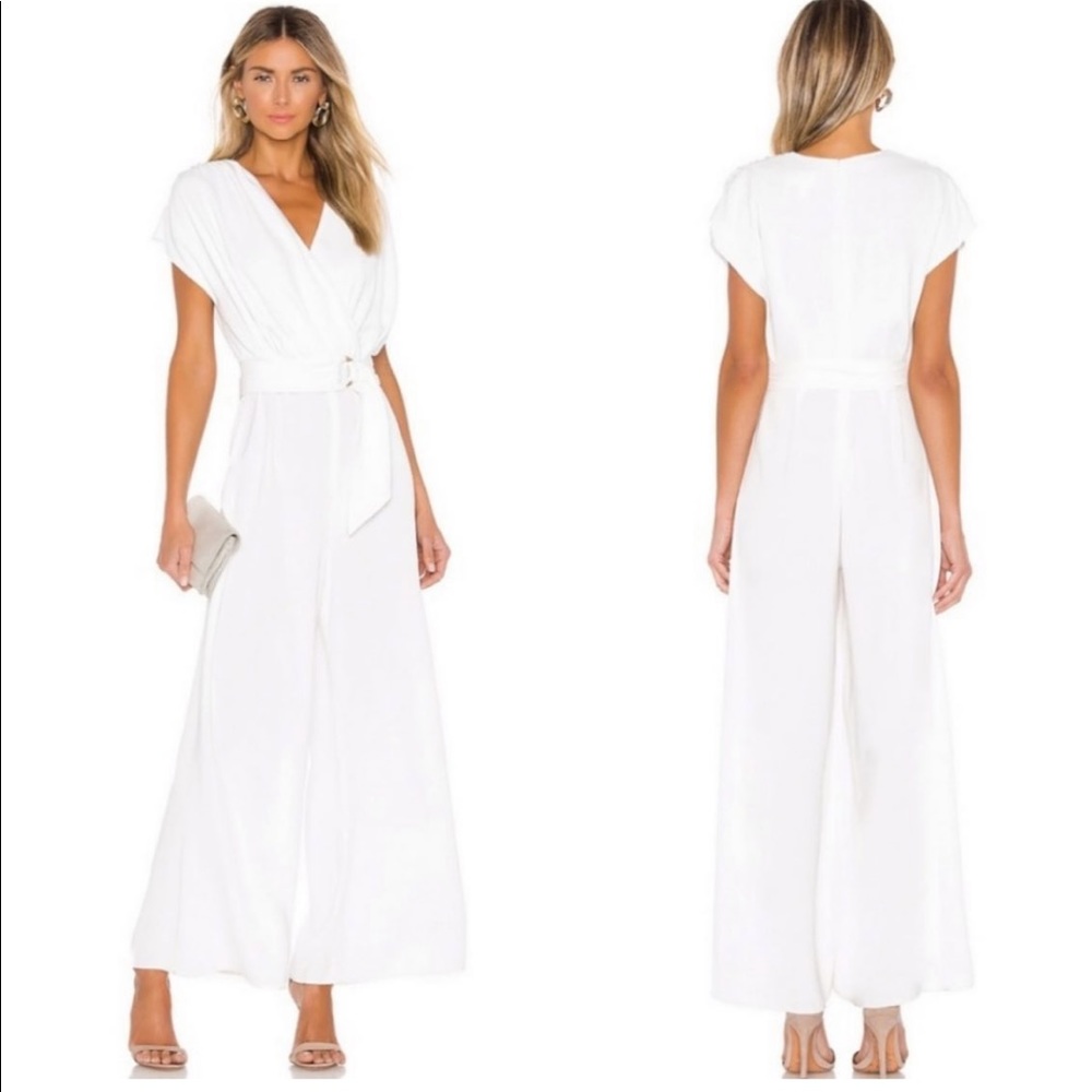 Keepsake the label belted wide leg jumpsuit